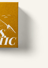 Green custom mailer box with Behind The Hill Logo